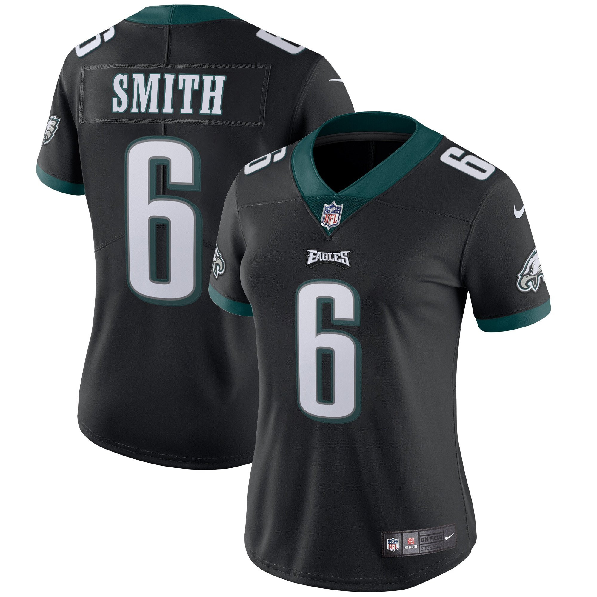 Women's Philadelphia Eagles Vapor Black - All Stitched DeVonta Smith Jersey - All Stitched
