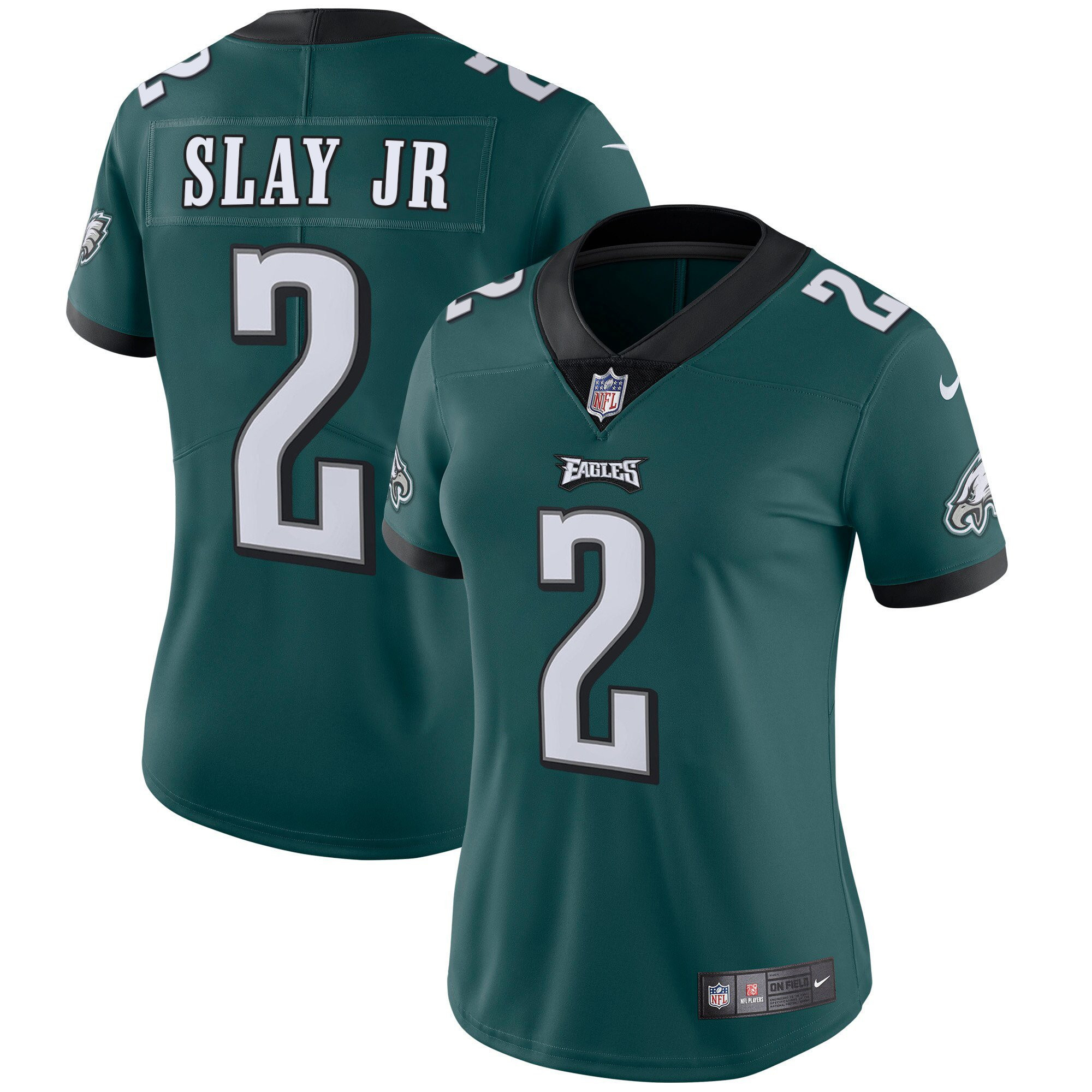 Women's Philadelphia Eagles Vapor Midnight Green - All Stitched Darius Slay Jr Jersey - All Stitched