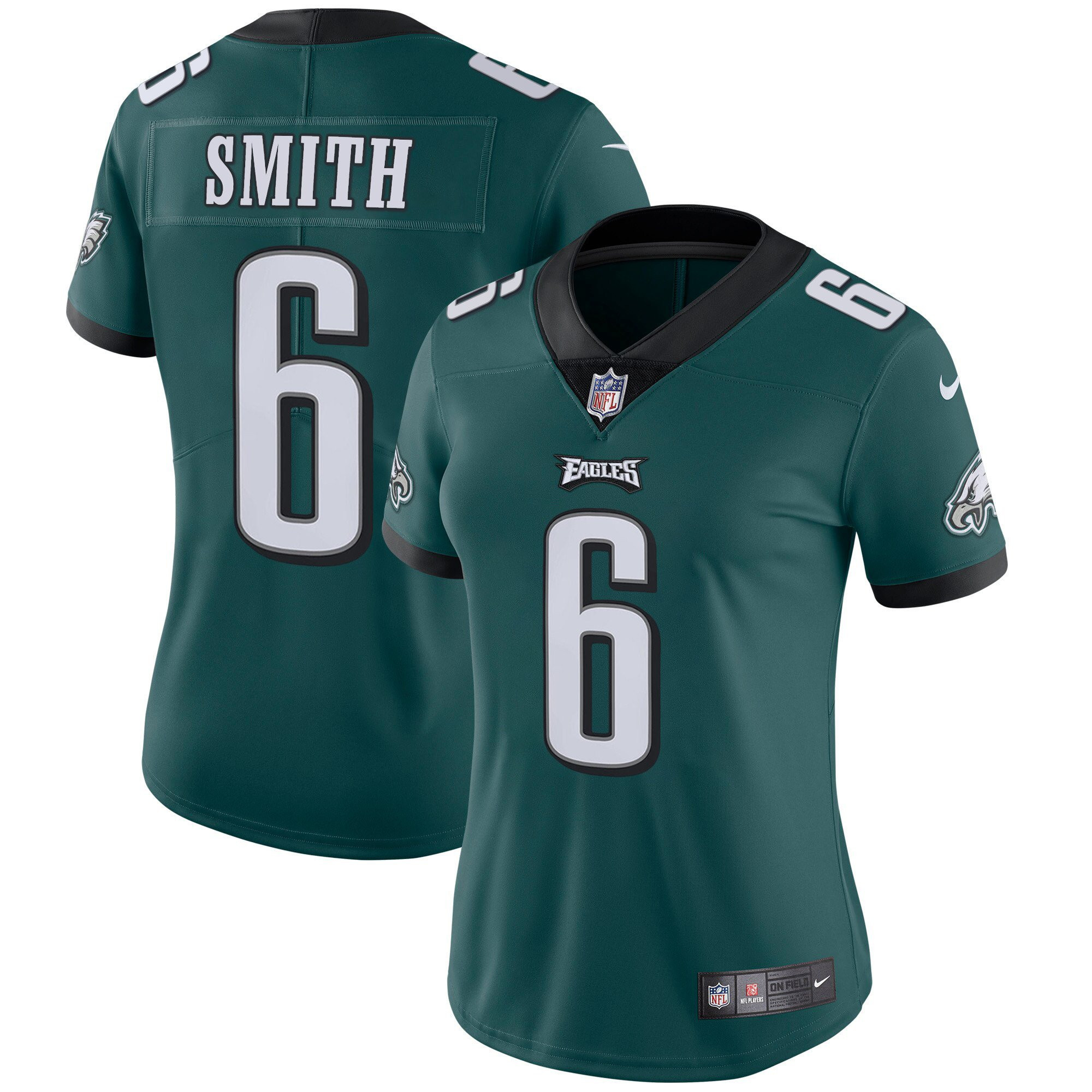 Women's Philadelphia Eagles Vapor Midnight Green - All Stitched DeVonta Smith Jersey - All Stitched