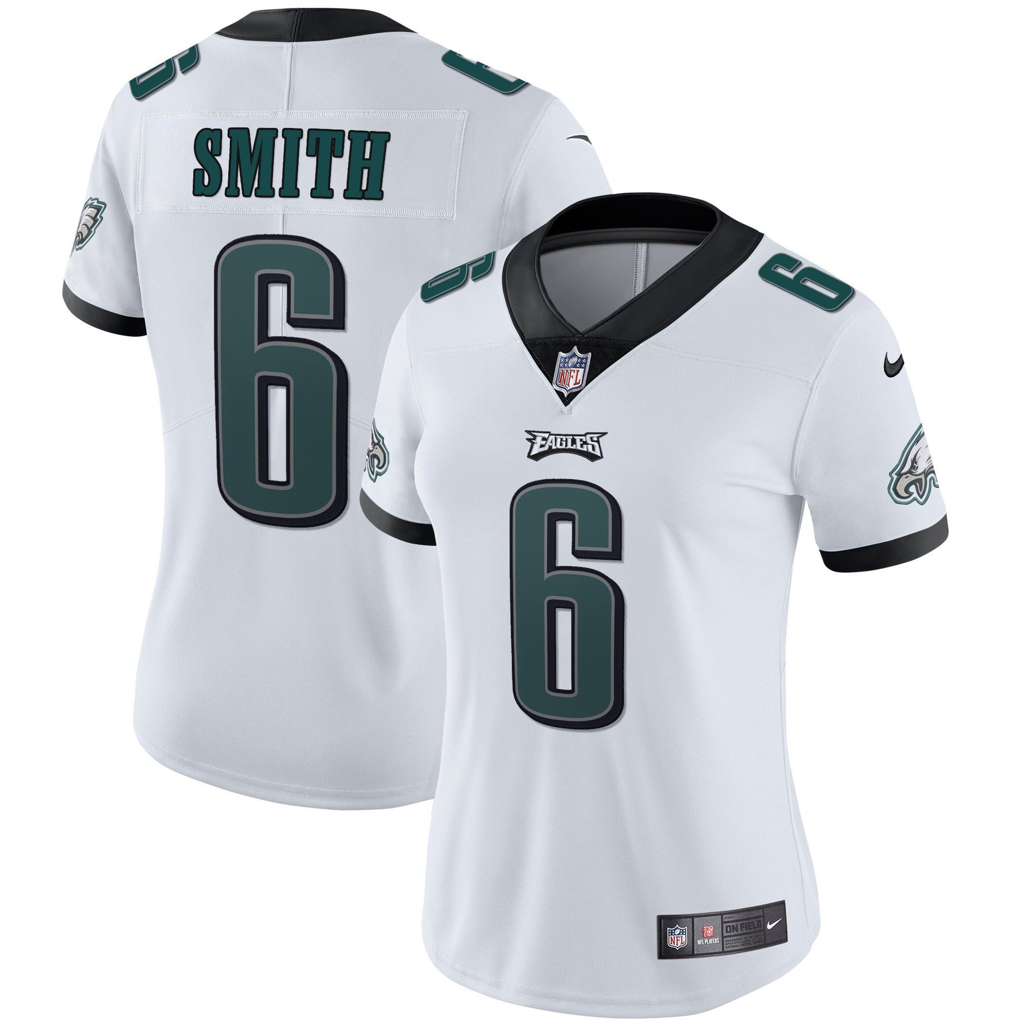 Women's Philadelphia Eagles Vapor White - All Stitched DeVonta Smith Jersey - All Stitched