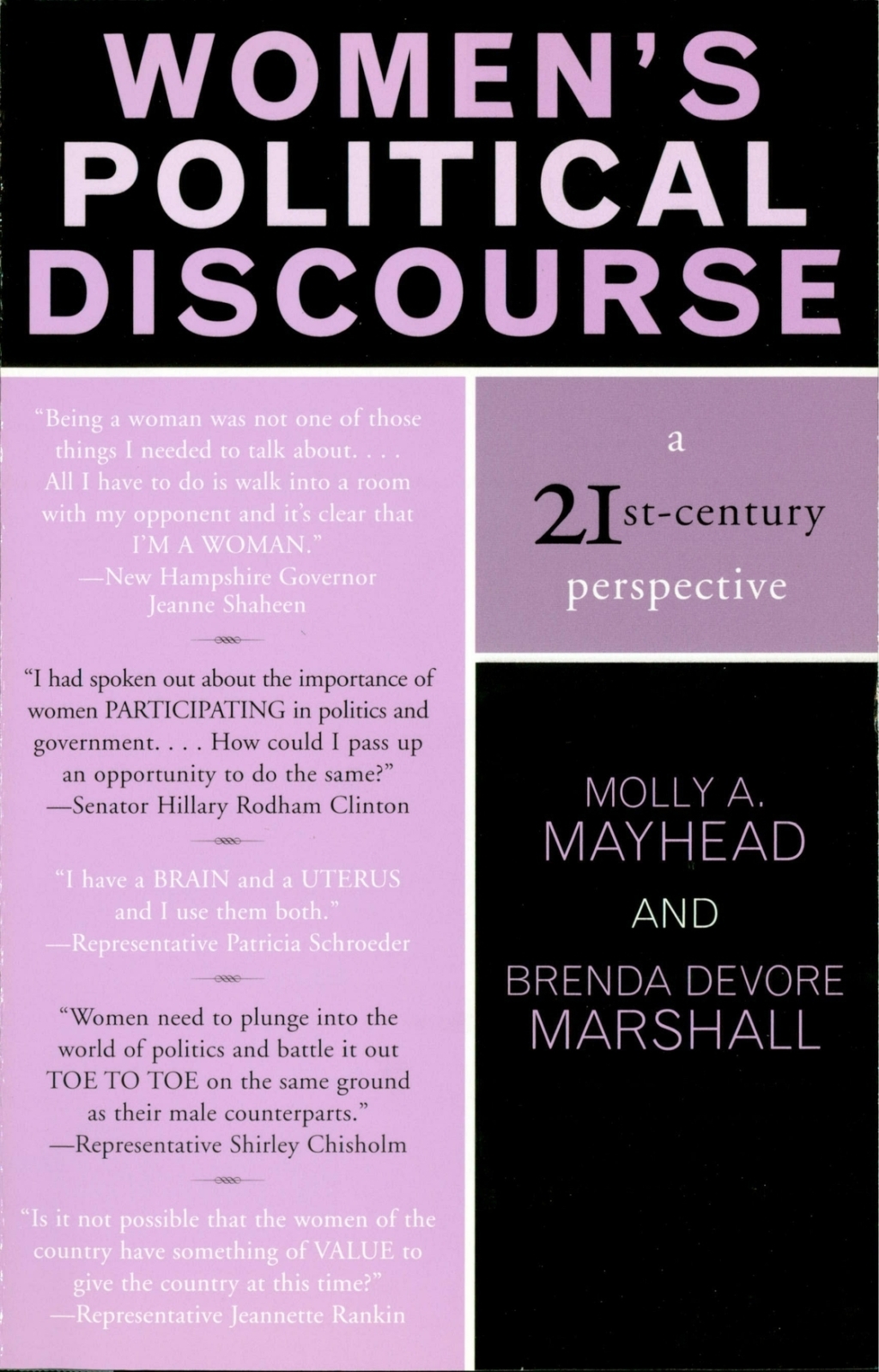 Women's Political Discourse A 21st-Century Perspective 1st Edition â€“ PDF/EPUB Version Downloadable