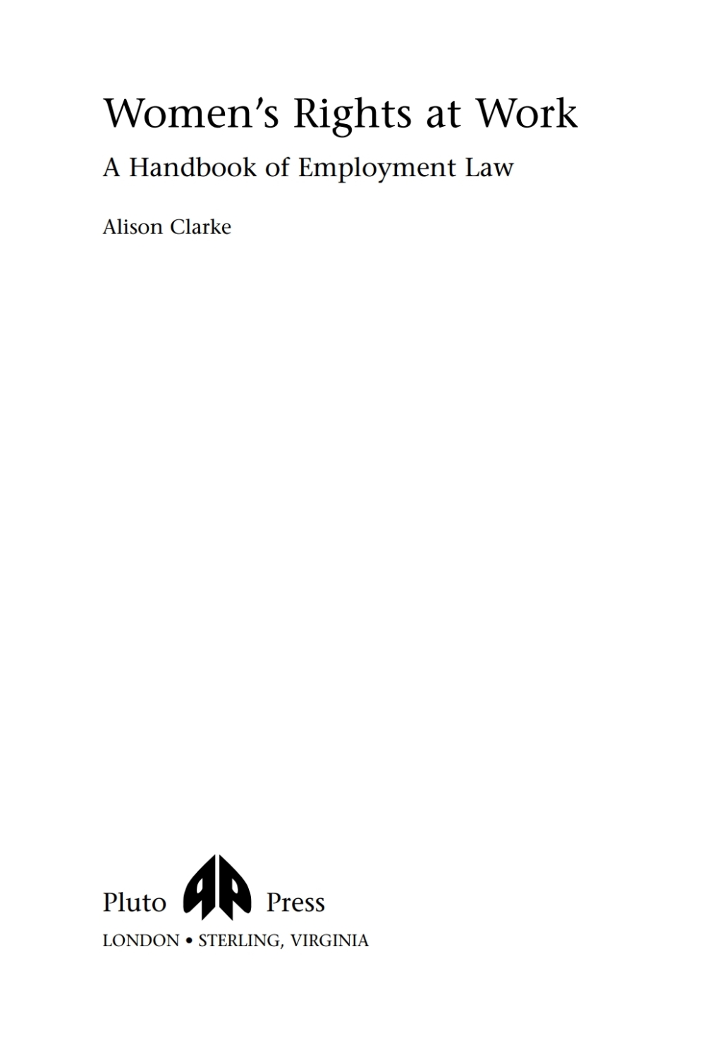 Women's Rights At Work A Handbook of Employment Law 1st Edition â€“ PDF/EPUB Version Downloadable