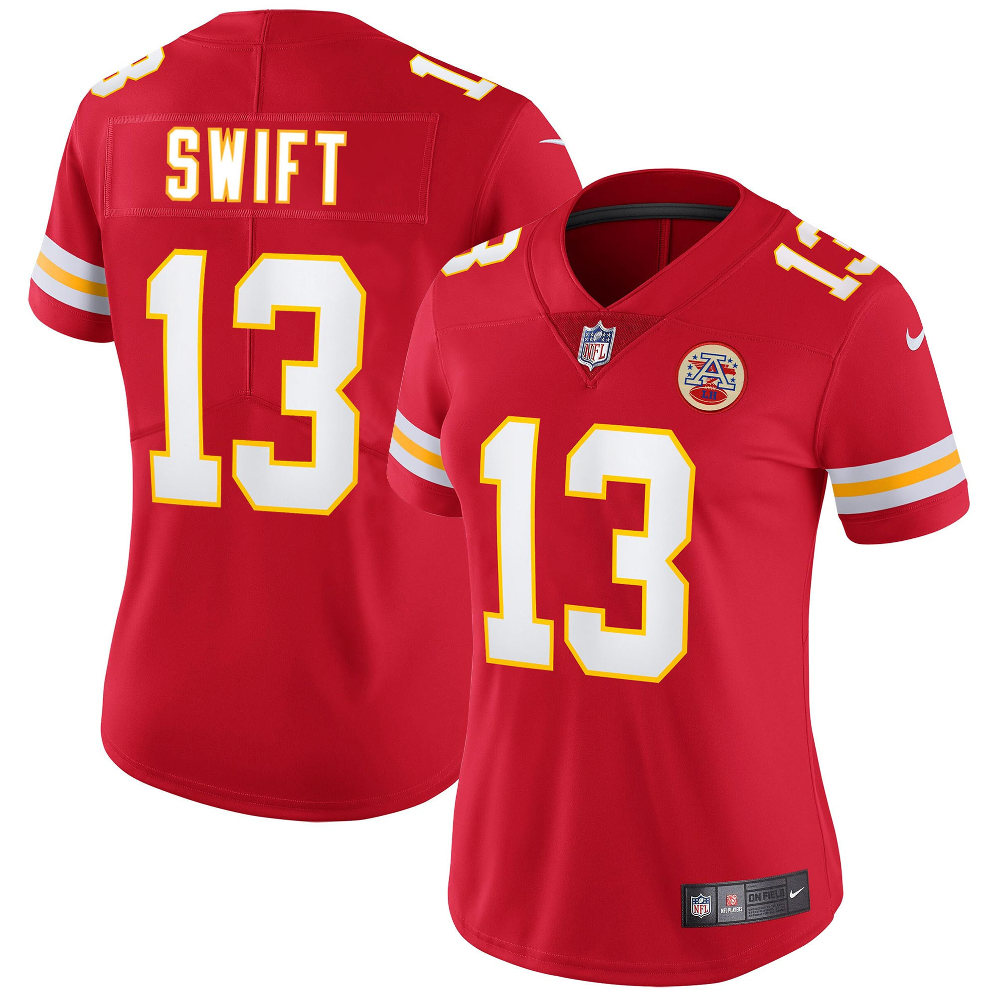 Women's Taylor Swift Kansas City Chiefs Limited Swift - 13 Jersey - All Stitched