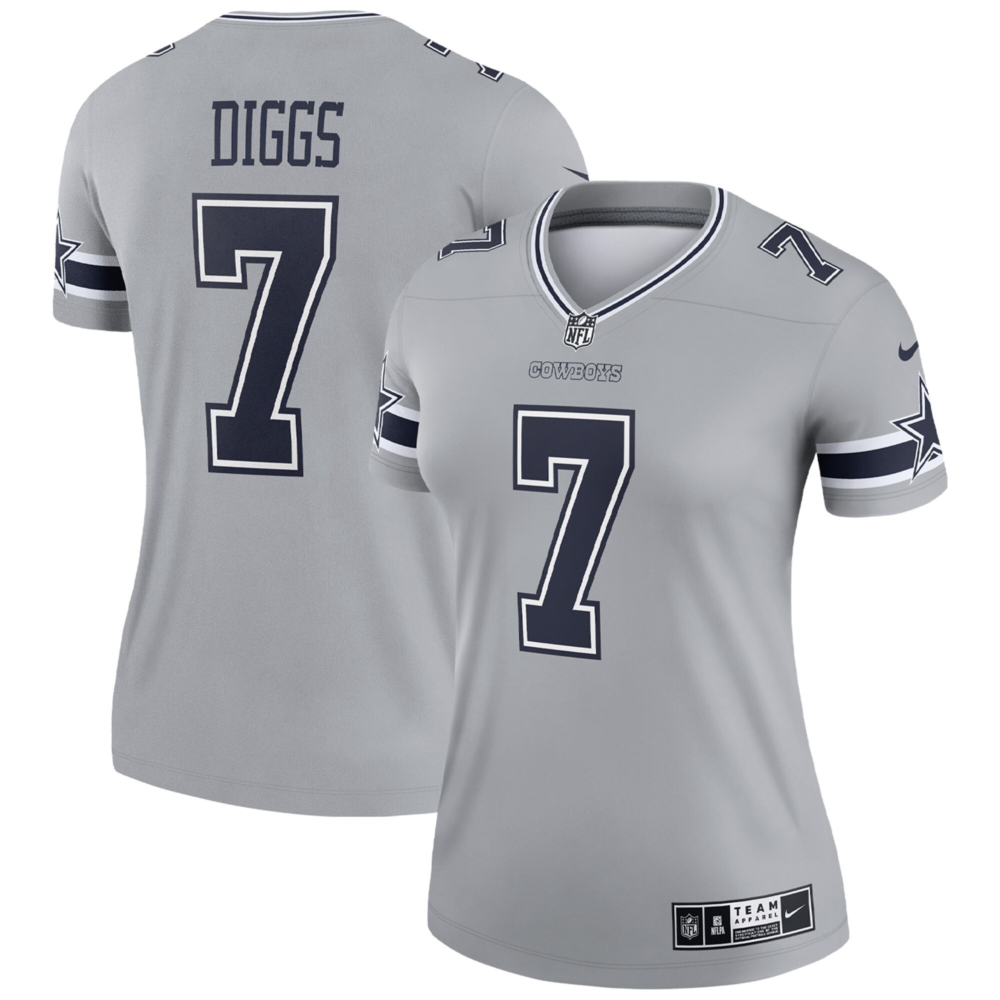 Women's Trevon Diggs Dallas Cowboys Gray Jersey - All Stitched