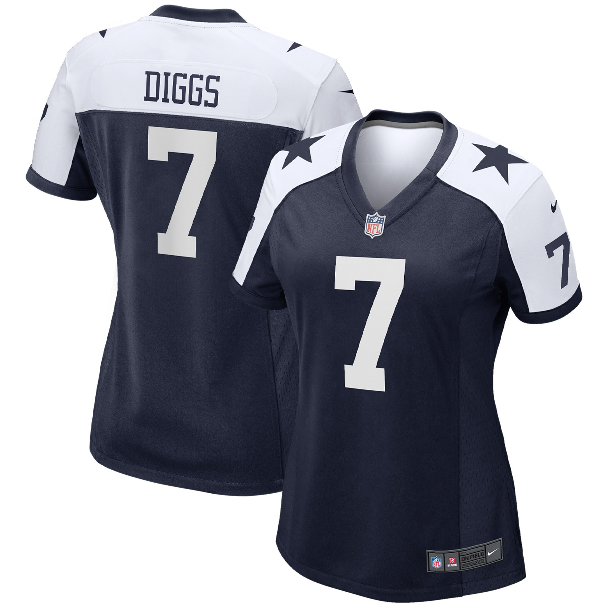 Women's Trevon Diggs Dallas Cowboys Navy/White Jersey - All Stitched