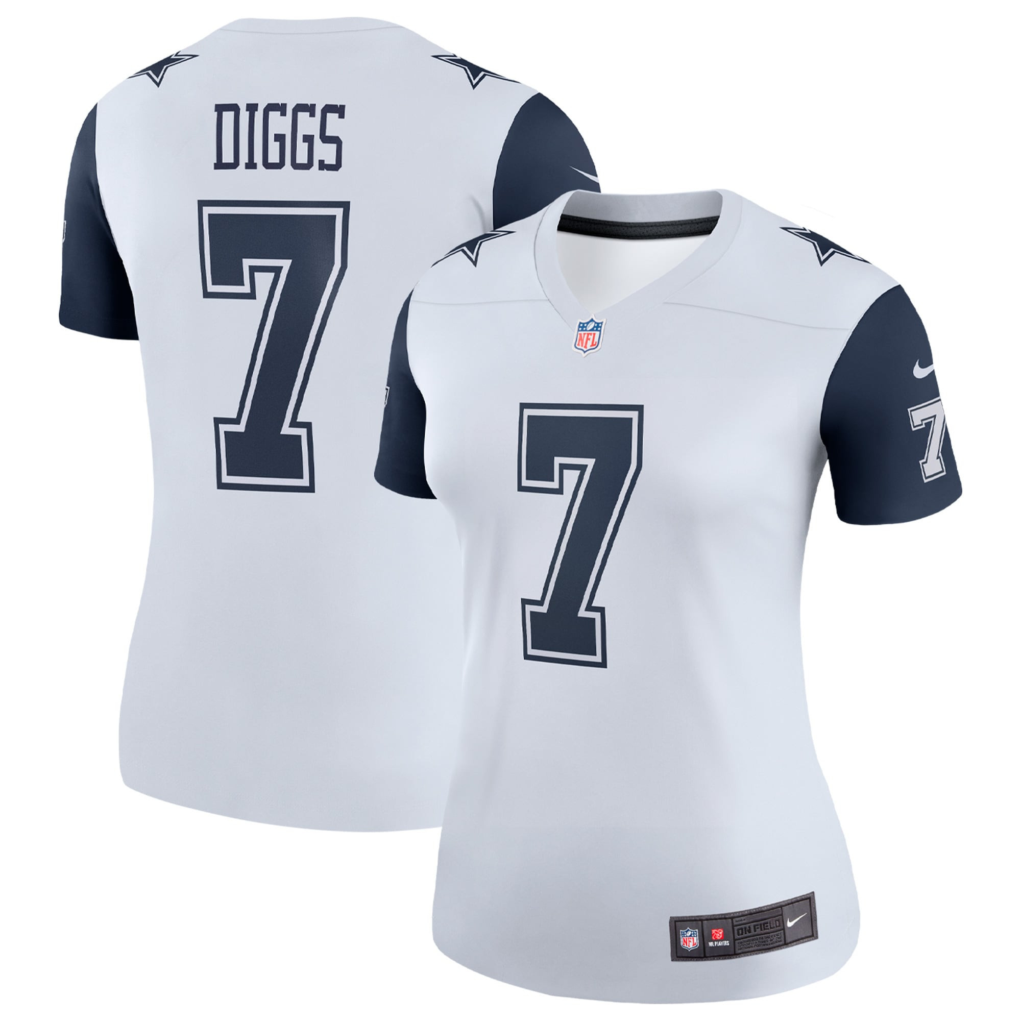 Women's Trevon Diggs Dallas Cowboys White/Navy Jersey - All Stitched
