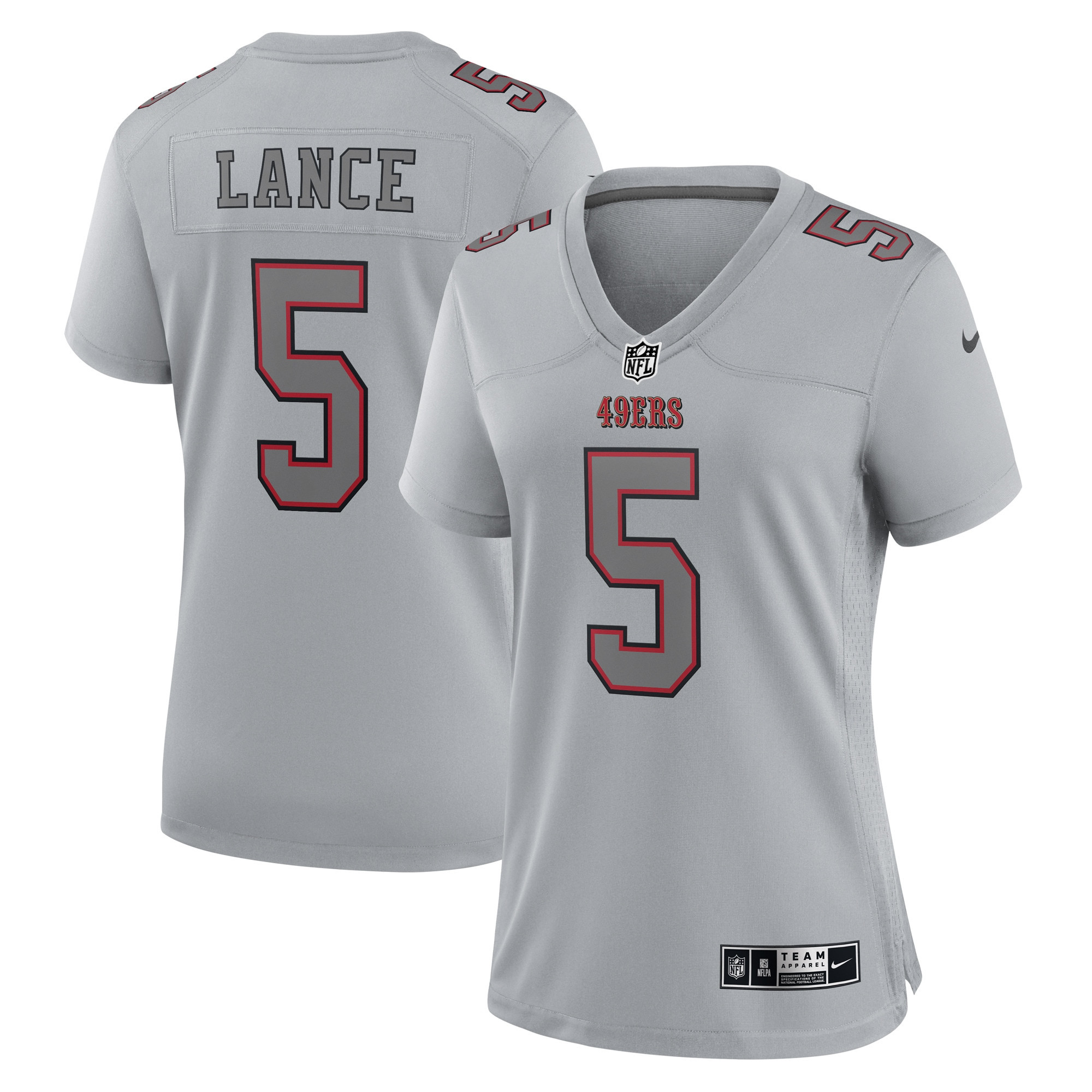 Women's Trey Lance San Francisco 49ers Gray Jersey - All Stitched