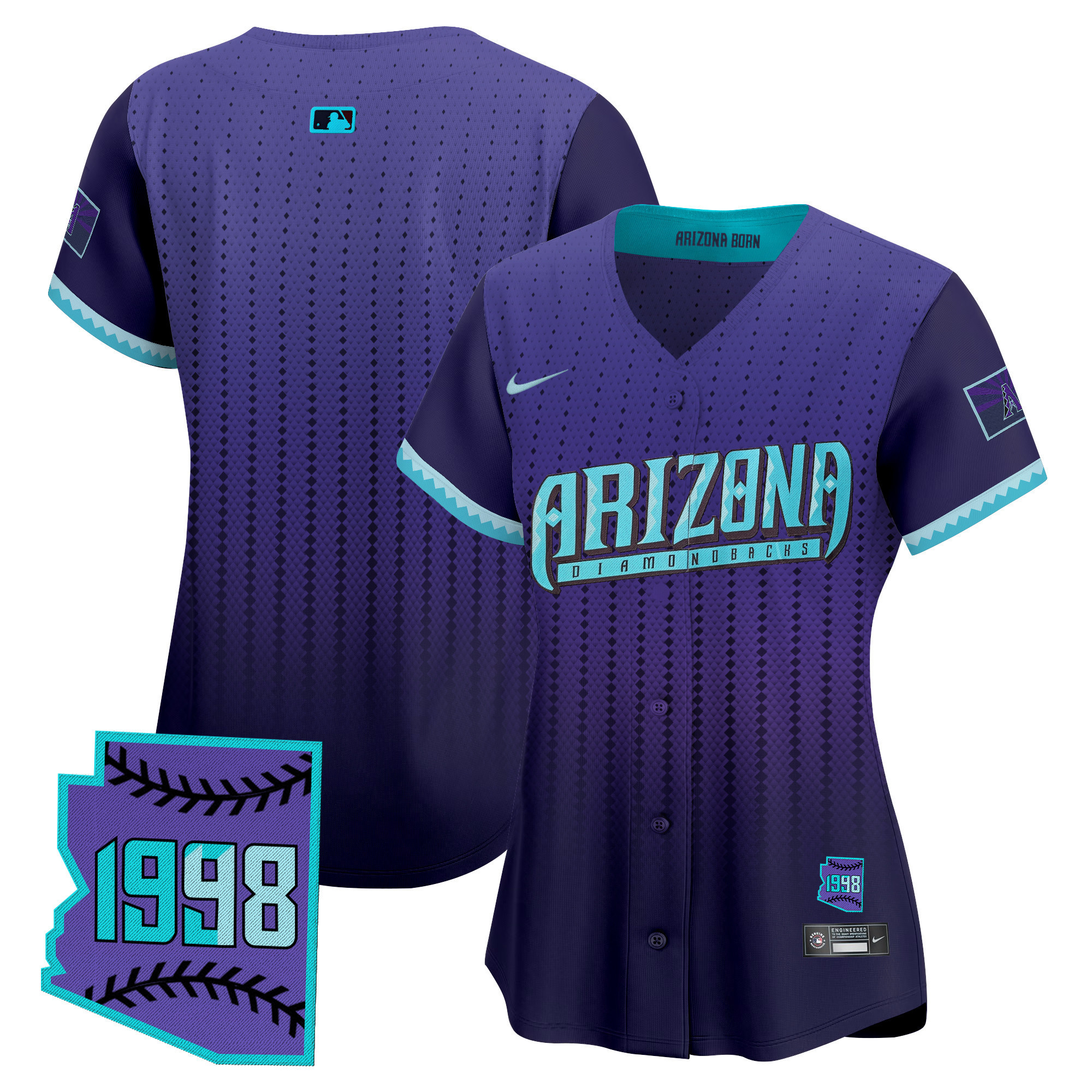 Women's Women's Arizona Diamondbacks 2025 City Connect Vapor Premier Limited Jersey - Stitched