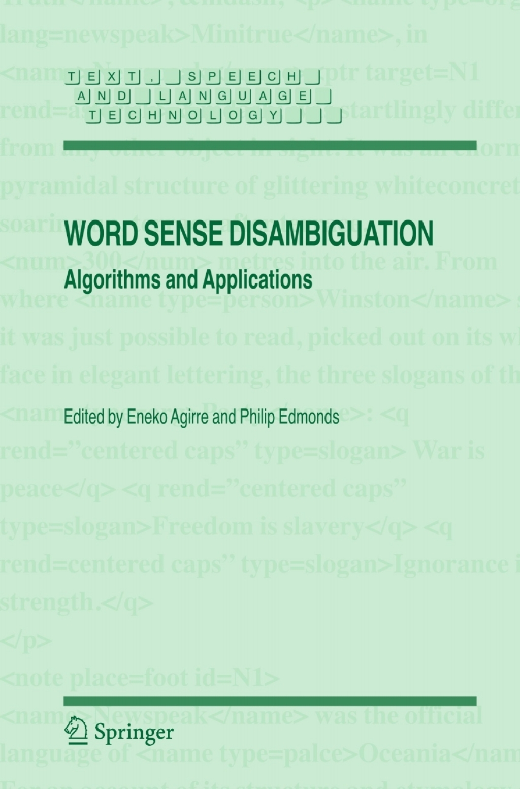 Word Sense Disambiguation Algorithms and Applications 1st Edition â€“ PDF/EPUB Version Downloadable