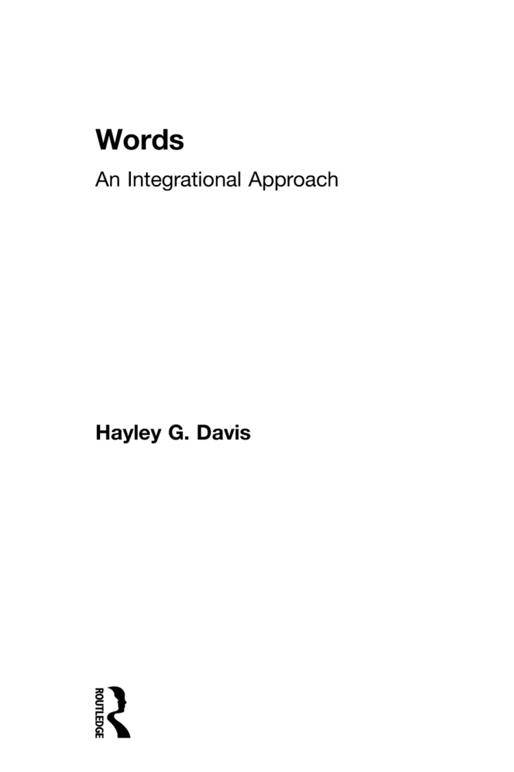 Words - An Integrational Approach 1st Edition â€“ PDF/EPUB Version Downloadable