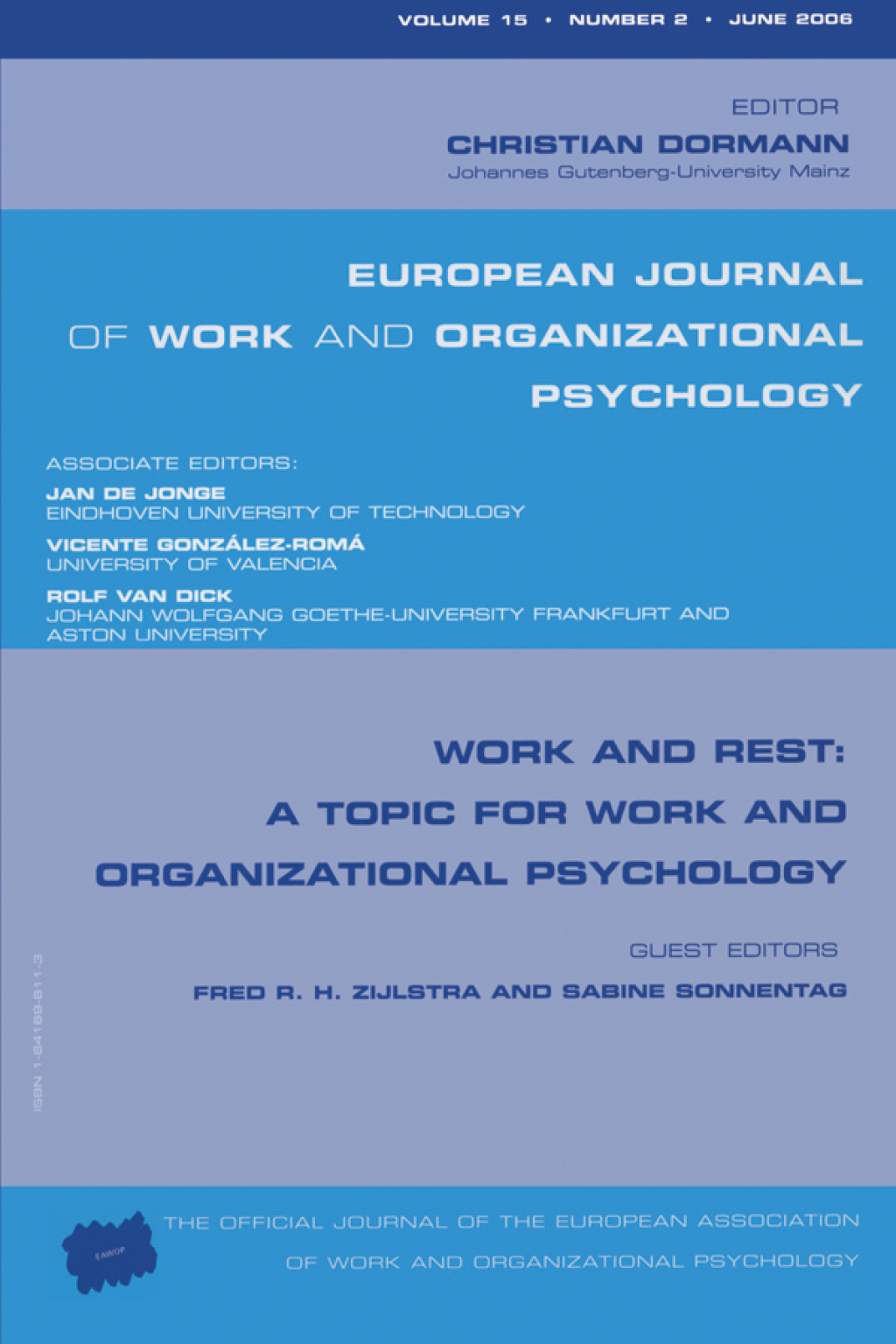 Work and Rest: A Topic for Work and Organizational Psychology A Special Issue of the European Journal of Work and Organizational Psychology 1st Edition â€“ PDF/EPUB Version Downloadable
