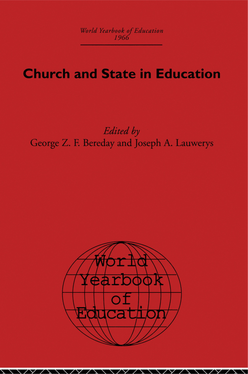 World Yearbook of Education 1966 Church and State in Education 1st Edition â€“ PDF/EPUB Version Downloadable