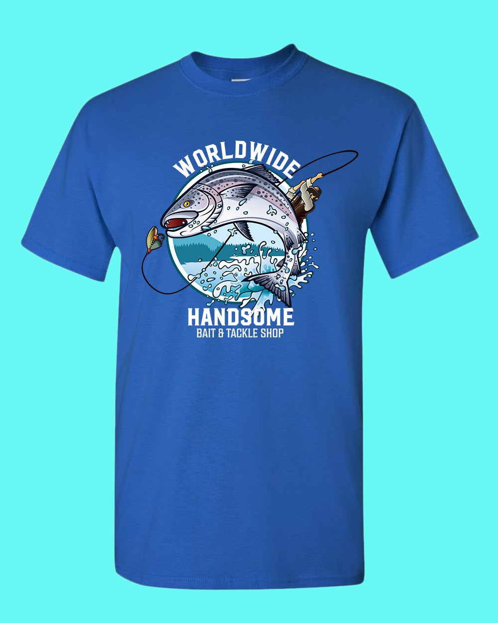 Worldwide Handsome bait and tackle shop t-shirt, fishing tees