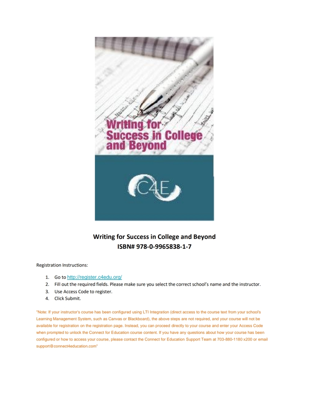 Writing for Success in College and Beyond  â€“ PDF/EPUB Version Downloadable