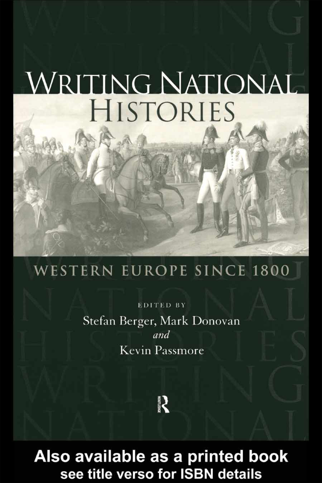 Writing National Histories Western Europe Since 1800 1st Edition â€“ PDF/EPUB Version Downloadable