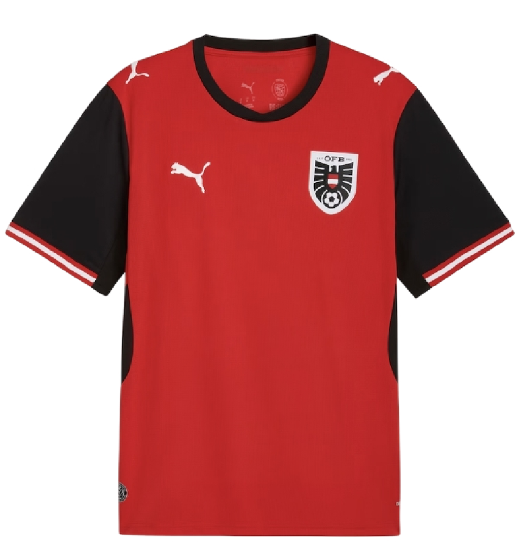 Austria Home Soccer World Cup 2026 Soccer Jersey Red