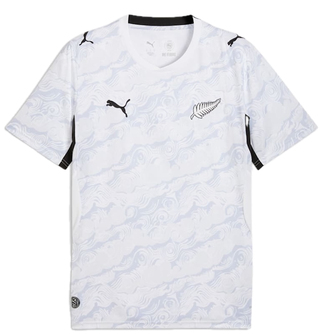 New Zealand 2026 Away Football Shirt White-Silver Mist
