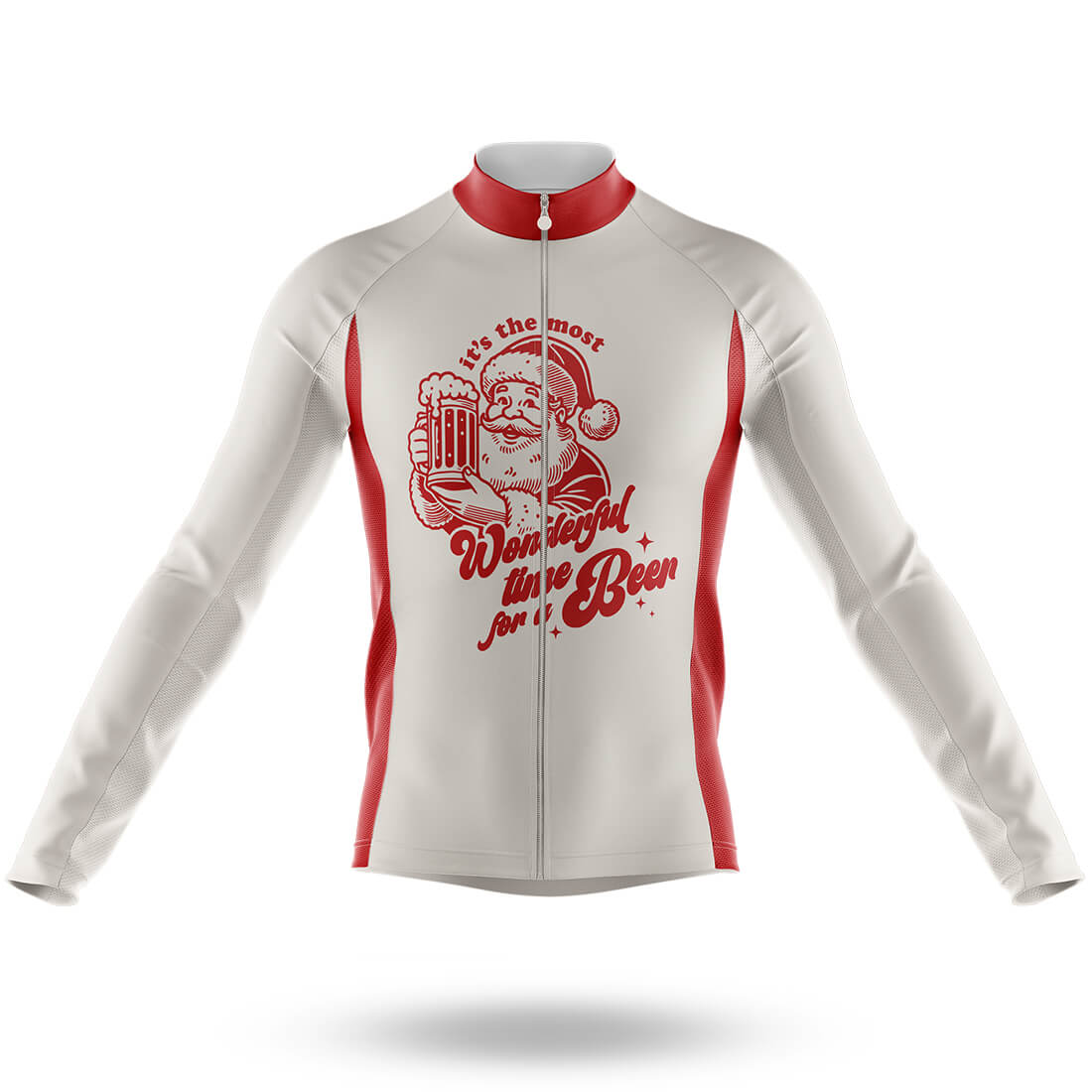 Xmas Beer - Men's Cycling Long Sleeve Jersey
