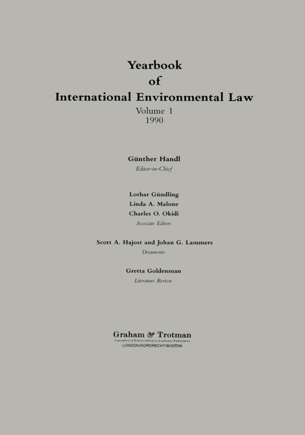 Yearbook of International Environmental Law 1st Edition â€“ PDF/EPUB Version Downloadable