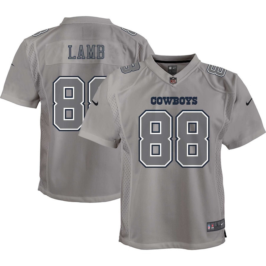 Youth's CeeDee Lamb Dallas Cowboys Gray Jersey - All Stitched