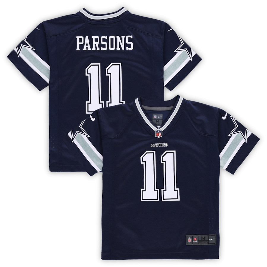 Youth's Micah Parsons Dallas Cowboys Navy Jersey - All Stitched