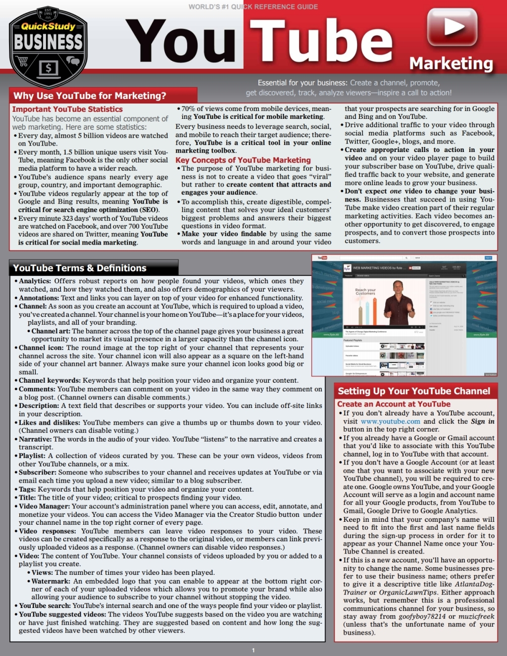 YouTube Marketing: a QuickStudy Reference Eguide a QuickStudy Reference Eguide 2nd Edition - (PDF/EPUB Version)