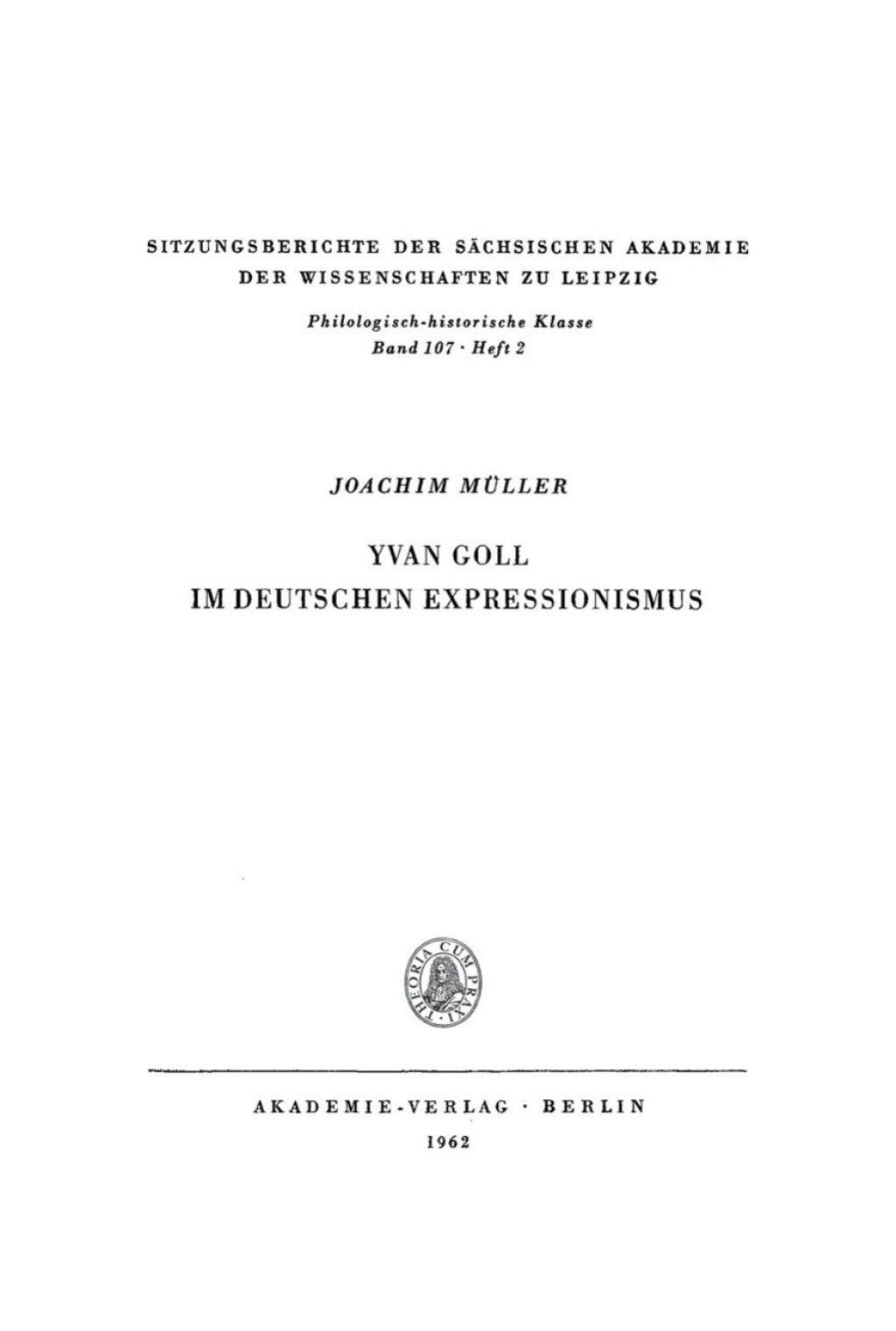 Yvan Goll im Deutschen Expressionismus 1st Edition â€“ PDF/EPUB Version Downloadable