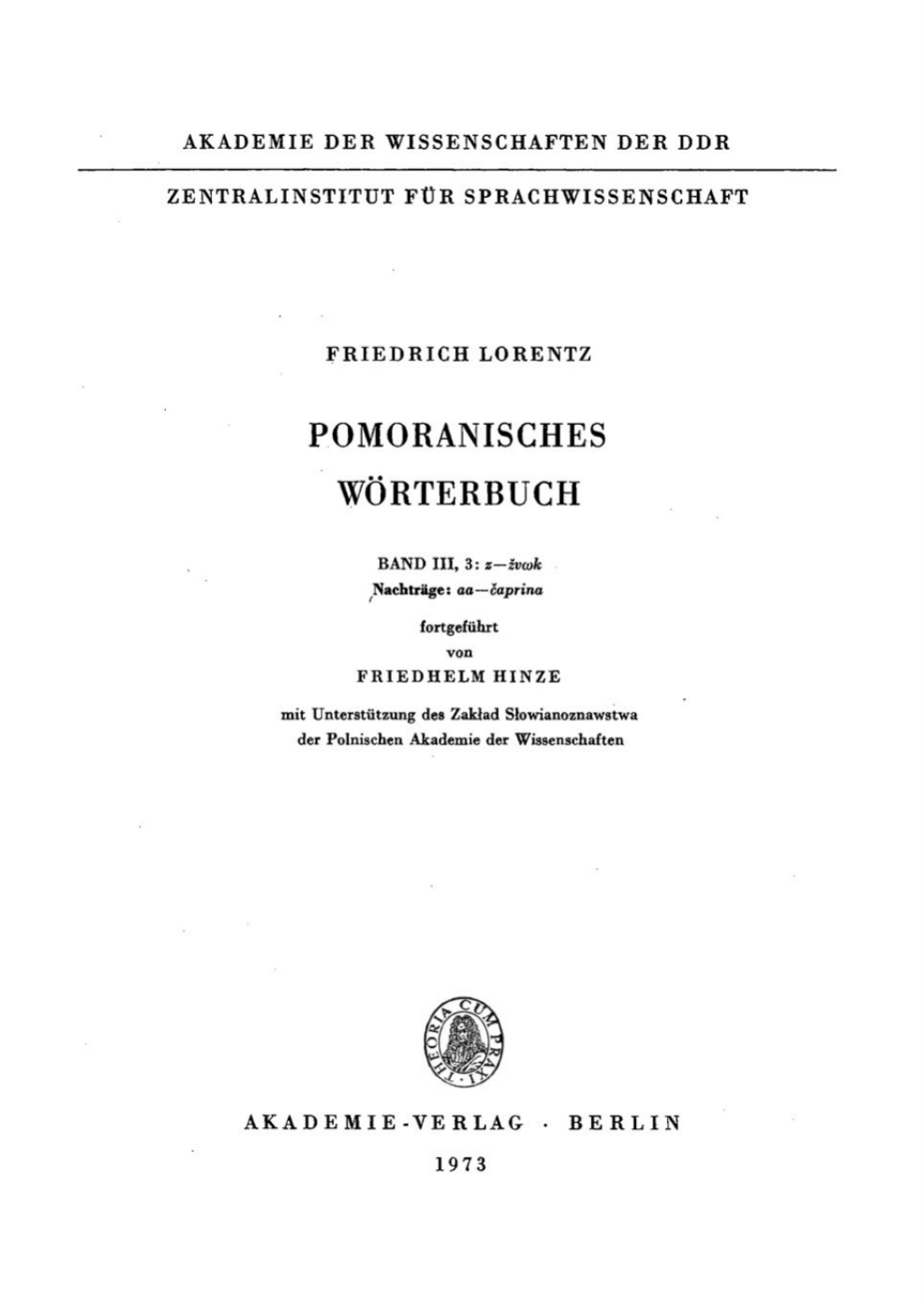 Z â€“ Å¾vwk. NachtrÃ¤ge: aa â€“ Äaprina 1st Edition â€“ PDF/EPUB Version Downloadable