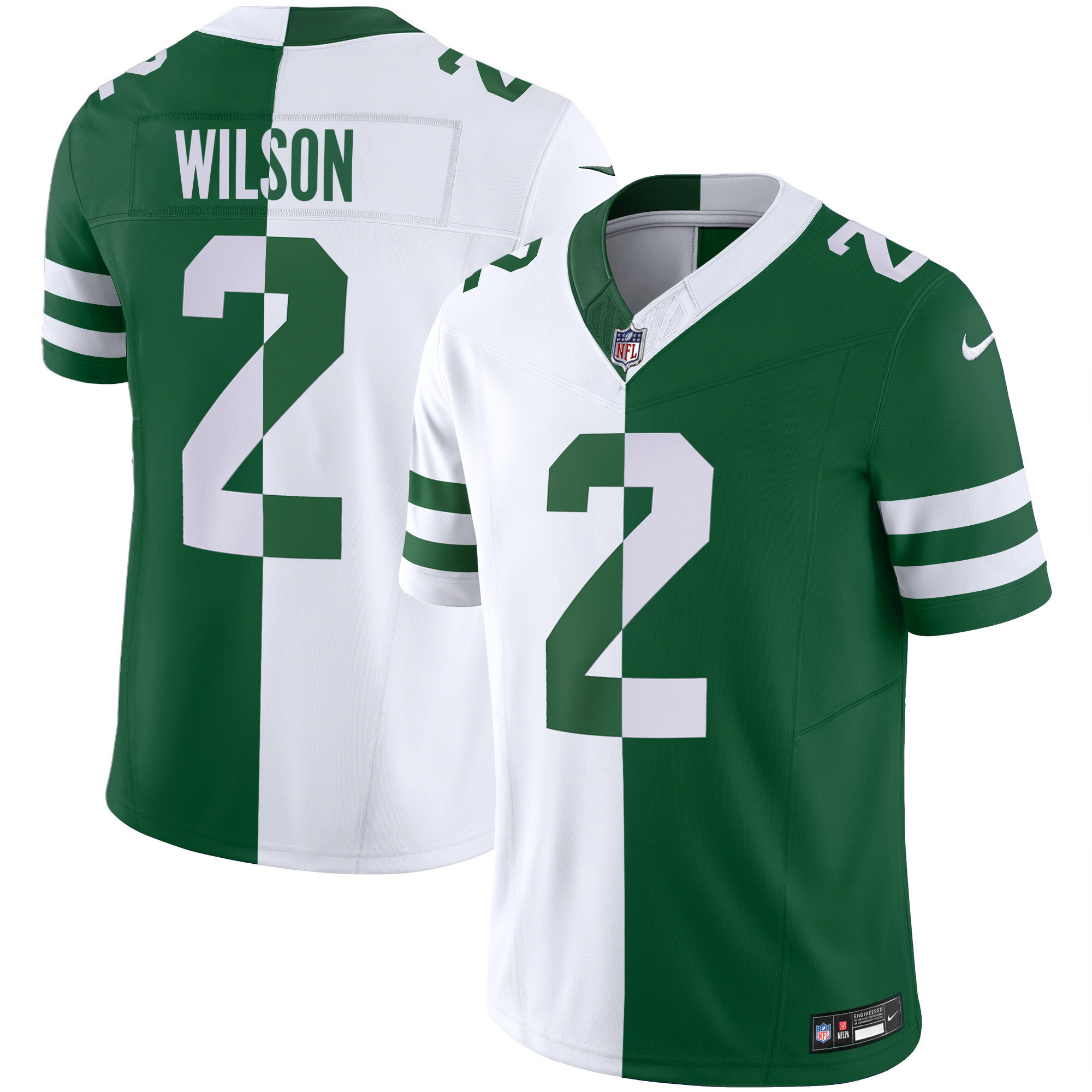 Zach Wilson Men's New York Jets Legacy Limited Split Jersey - All Stitched