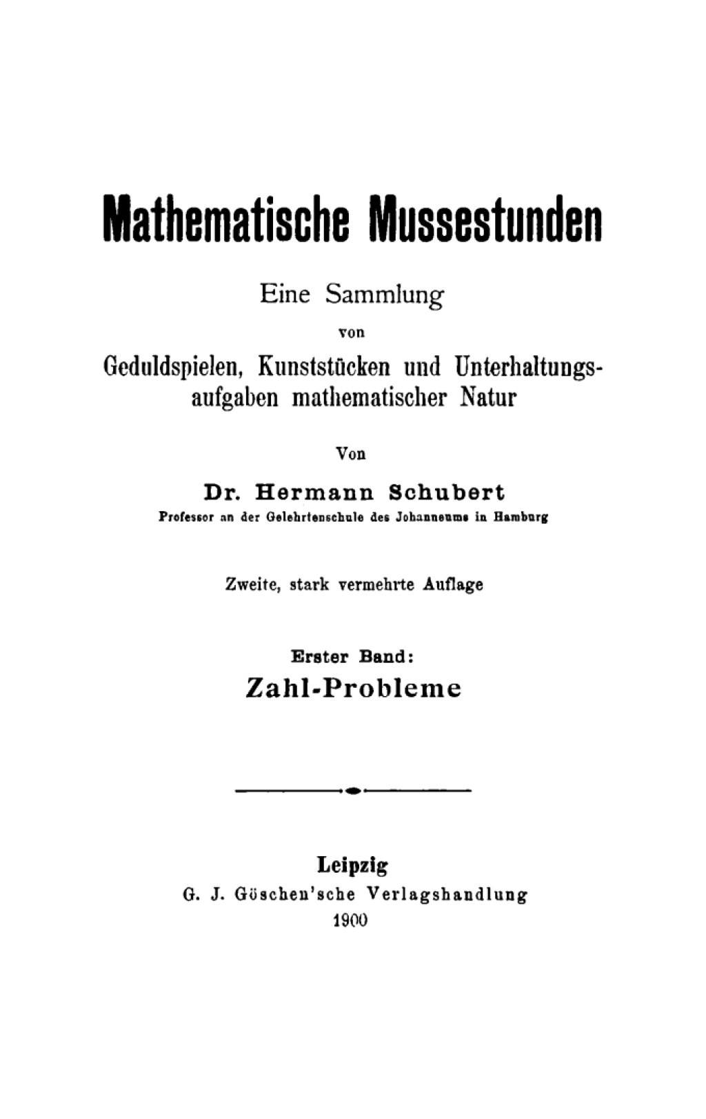 Zahl-Probleme 2nd Edition â€“ PDF/EPUB Version Downloadable