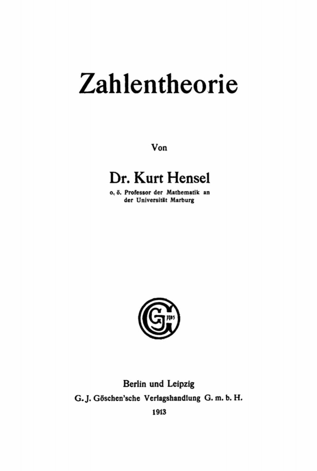 Zahlentheorie 1st Edition â€“ PDF/EPUB Version Downloadable