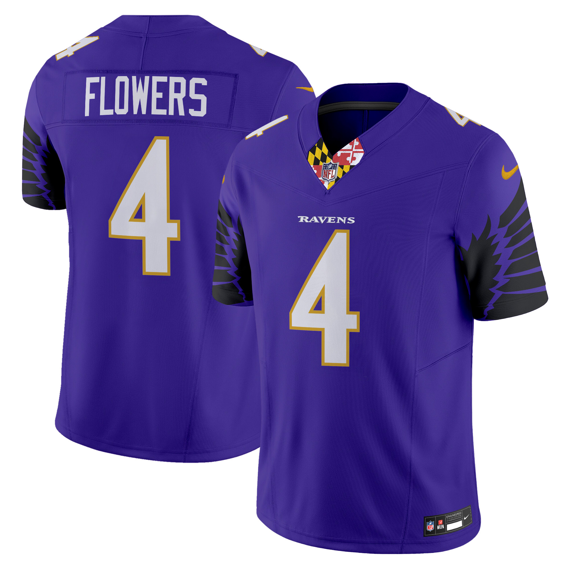Zay Flowers Men's Baltimore Ravens Special Vapor Limited Purple Jersey - All Stitched