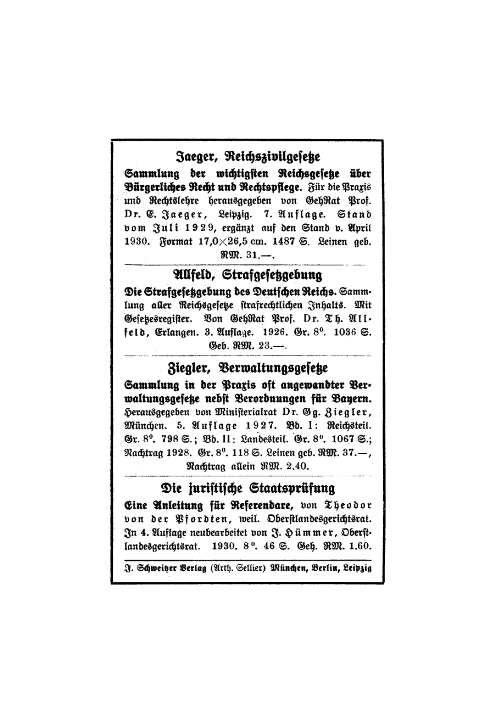 Zehn LÃ¶sungen aus dem Strafrecht der StaatsprÃ¼fungs-Aufgaben 1926â€“1929 1st Edition â€“ PDF/EPUB Version Downloadable