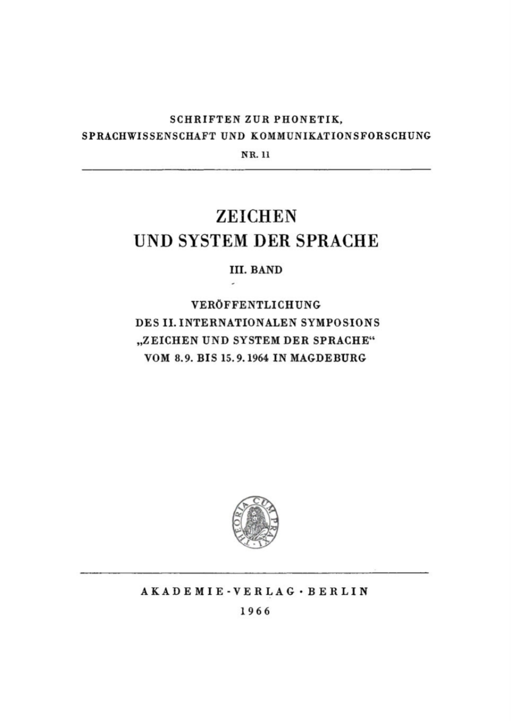 Zeichen und System der Sprache. Band 3 1st Edition â€“ PDF/EPUB Version Downloadable