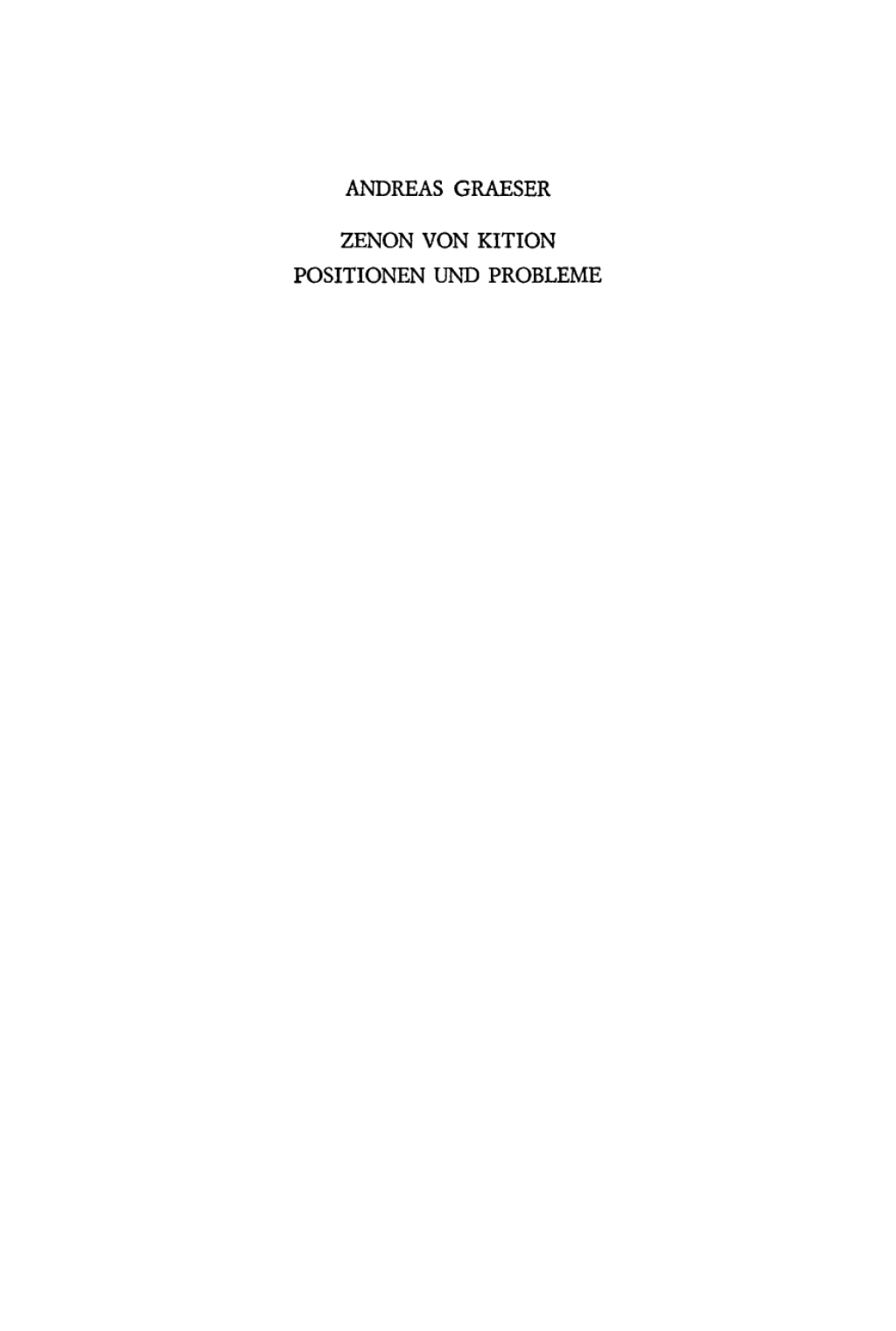 Zenon von Kition Positionen und Probleme 1st Edition â€“ PDF/EPUB Version Downloadable