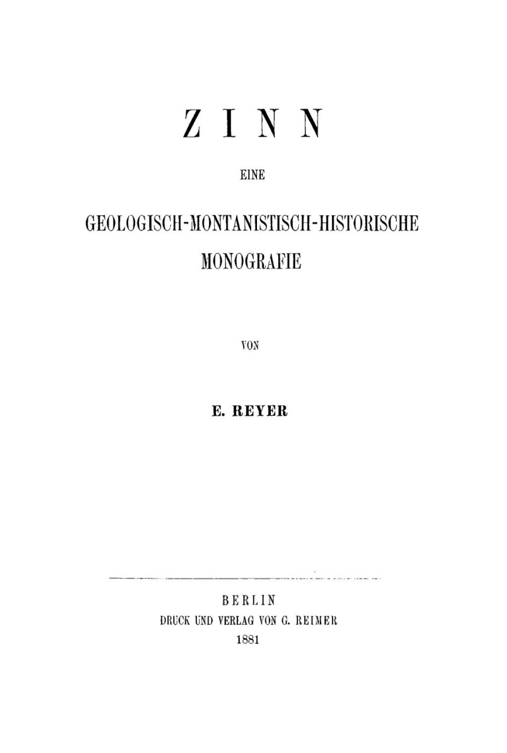 Zinn Eine geologisch-montanistisch-historische Monografie 1st Edition â€“ PDF/EPUB Version Downloadable