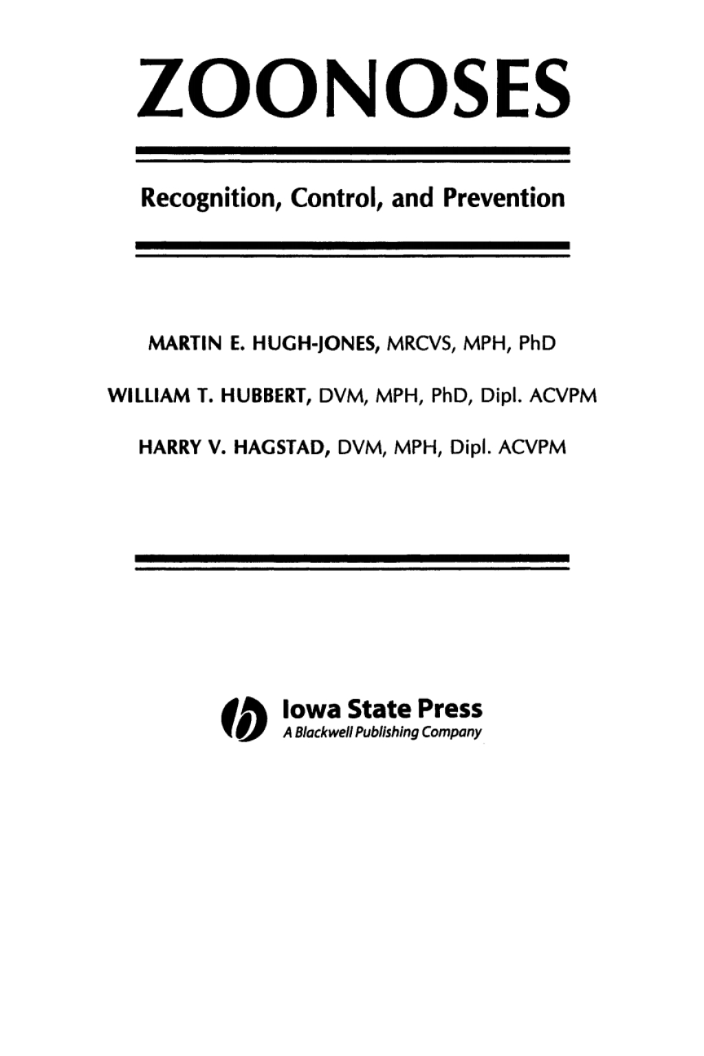 Zoonoses Recognition, Control, and Prevention 1st Edition â€“ PDF/EPUB Version Downloadable