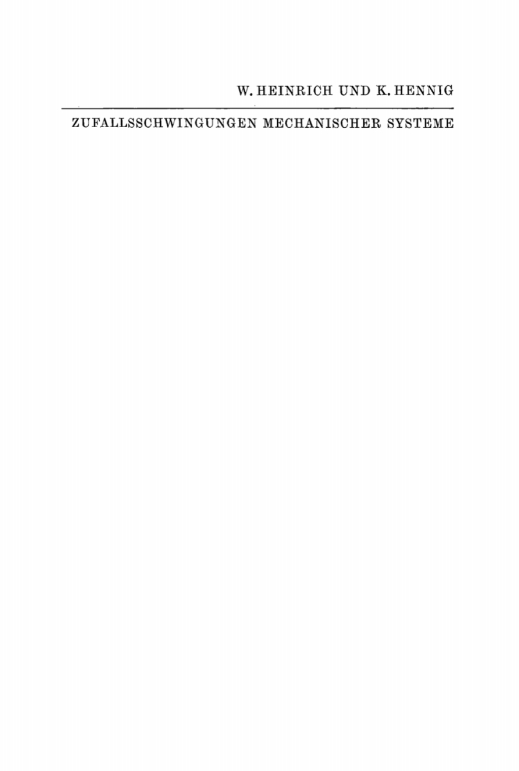 Zufallsschwingungen mechanischer Systeme 1st Edition â€“ PDF/EPUB Version Downloadable