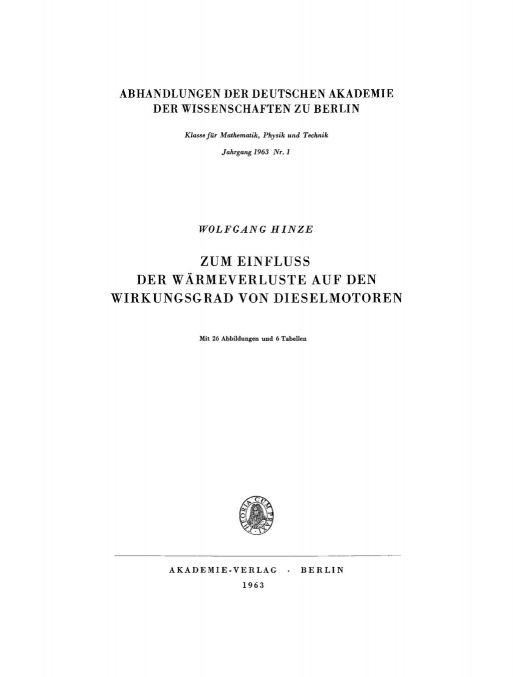Zum Einfluss der WÃ¤rmeverluste auf den Wirkungsgrad von Dieselmotoren 1st Edition â€“ PDF/EPUB Version Downloadable