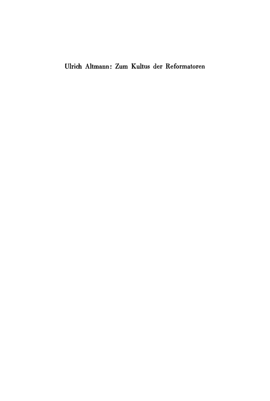 Zum Kultus der Reformatoren 1st Edition â€“ PDF/EPUB Version Downloadable