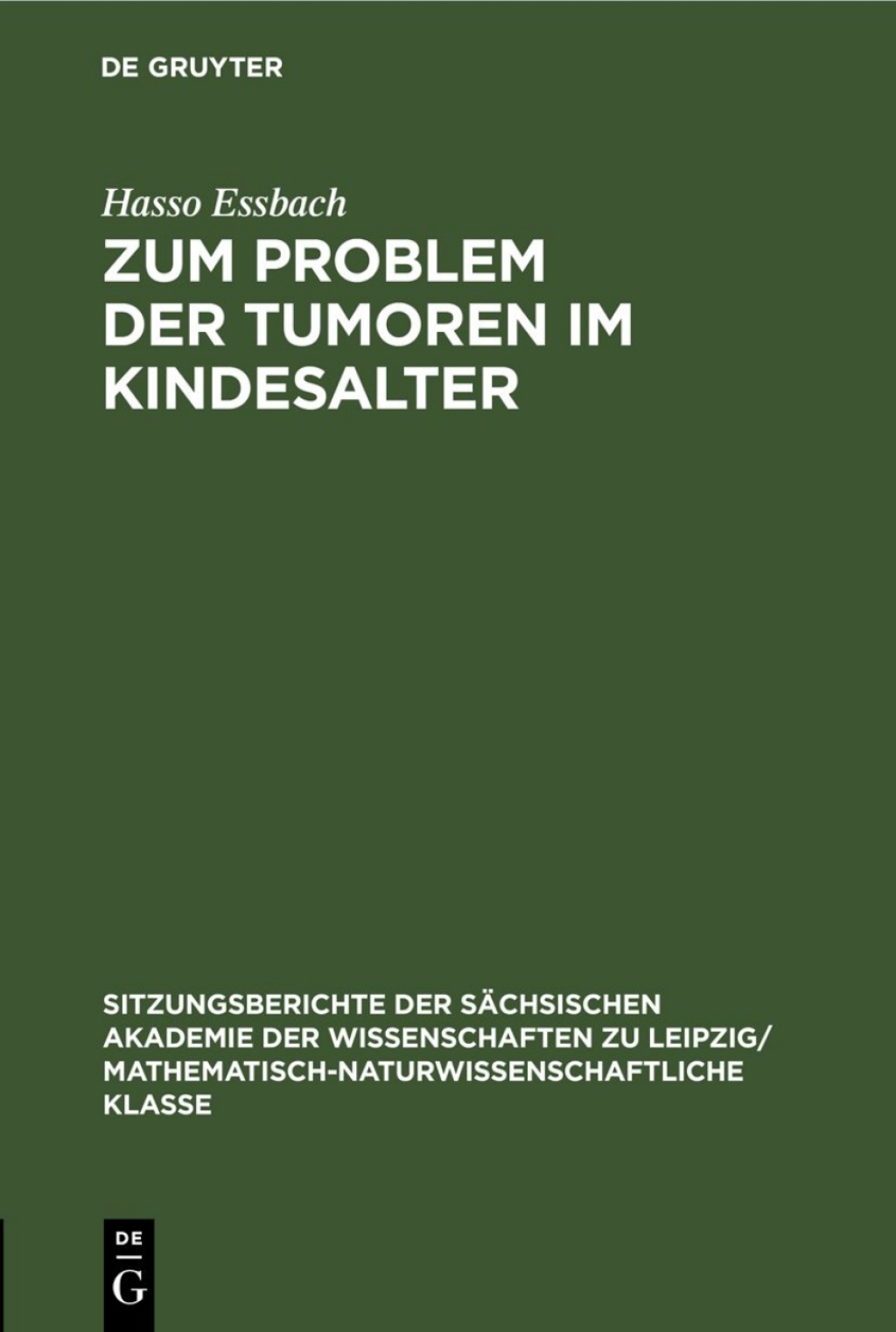 Zum Problem der Tumoren im Kindesalter 1st Edition â€“ PDF/EPUB Version Downloadable