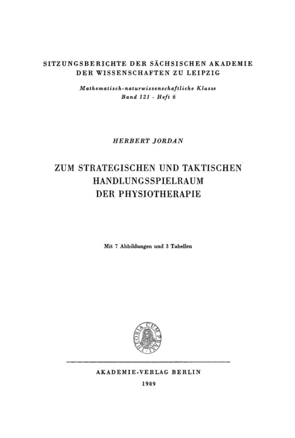 Zum strategischen und taktischen Handlungsspielraum der Physiotherapie 1st Edition â€“ PDF/EPUB Version Downloadable