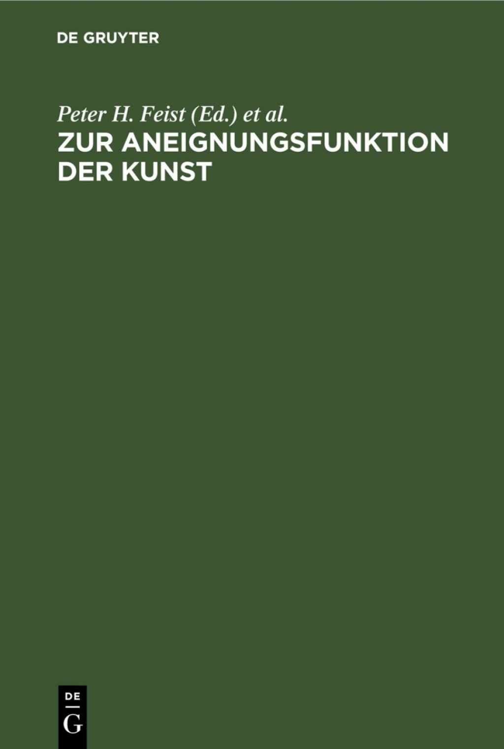 Zur Aneignungsfunktion der Kunst 1st Edition â€“ PDF/EPUB Version Downloadable