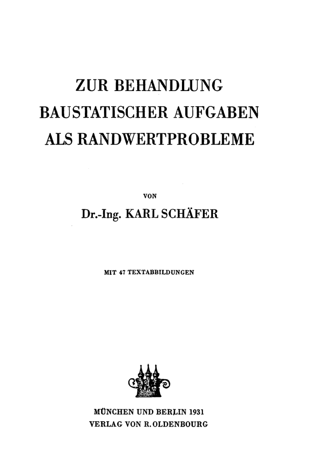 Zur Behandlung baustatischer Aufgaben als Randwertprobleme 1st Edition â€“ PDF/EPUB Version Downloadable