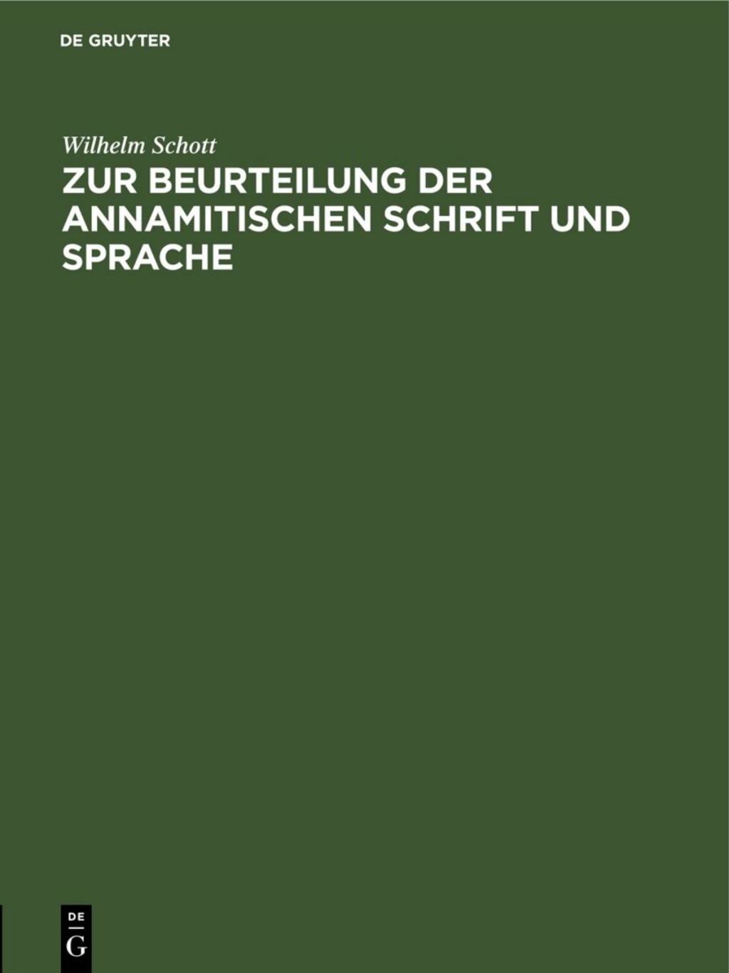 Zur Beurteilung der annamitischen Schrift und Sprache 1st Edition â€“ PDF/EPUB Version Downloadable