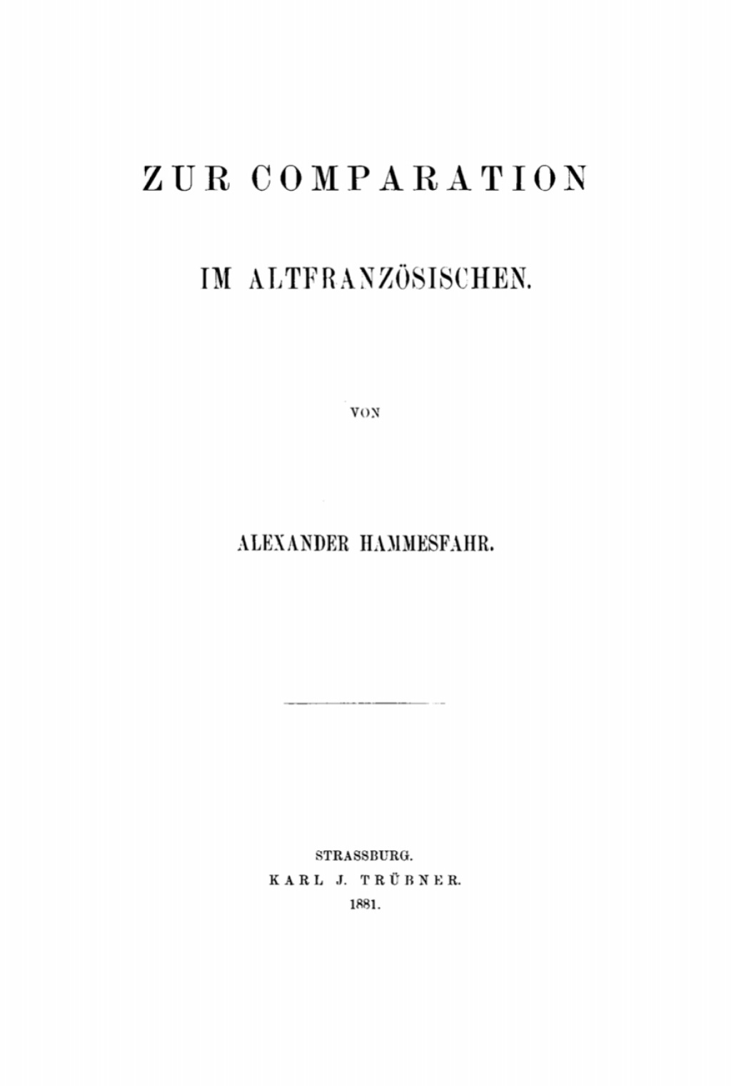 Zur Comparation im AltfranzÃ¶sischen 1st Edition â€“ PDF/EPUB Version Downloadable