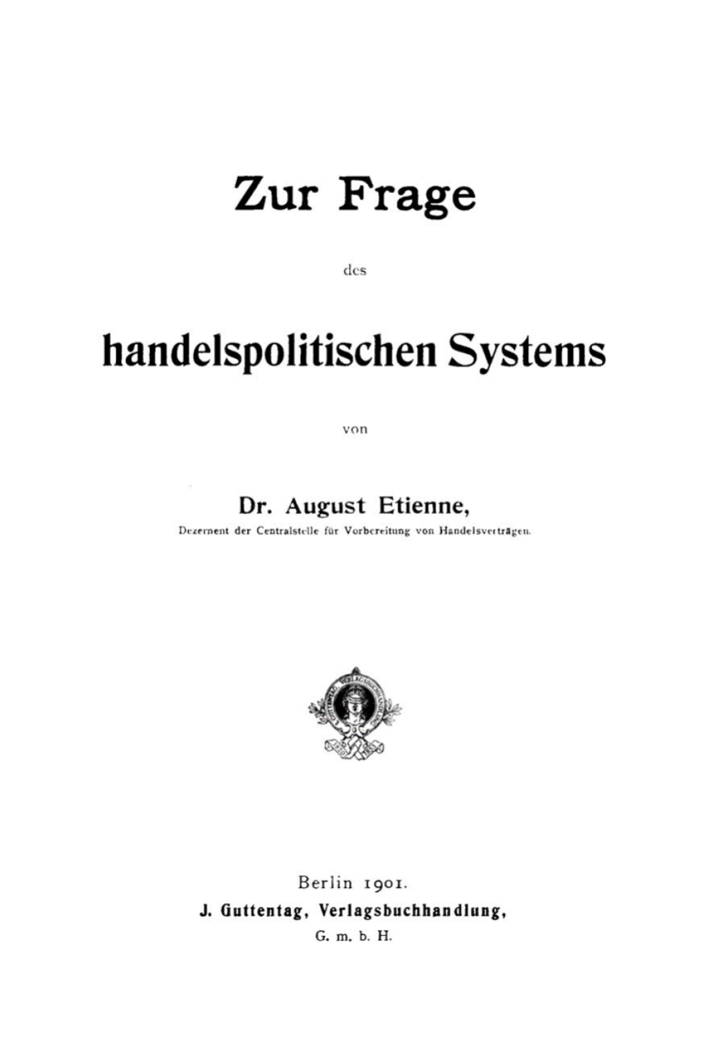Zur Frage des handelspolitischen Systems 1st Edition â€“ PDF/EPUB Version Downloadable