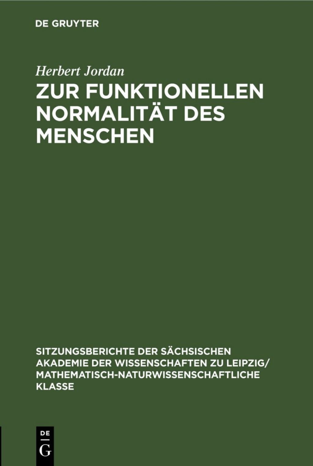 Zur funktionellen NormalitÃ¤t des Menschen 1st Edition â€“ PDF/EPUB Version Downloadable