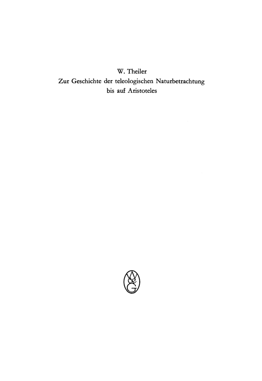 Zur Geschichte der teleologischen Naturbetrachtung bis auf Aristoteles 2nd Edition â€“ PDF/EPUB Version Downloadable