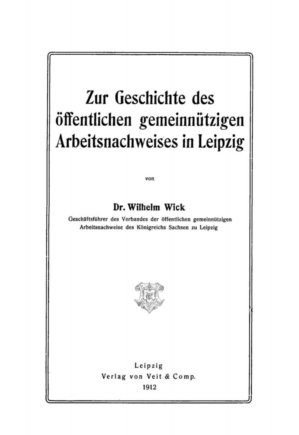 Zur Geschichte des Ã¶ffentlichen gemeinnÃ¼tzigen Arbeitsnachweises in Leipzig 1st Edition â€“ PDF/EPUB Version Downloadable